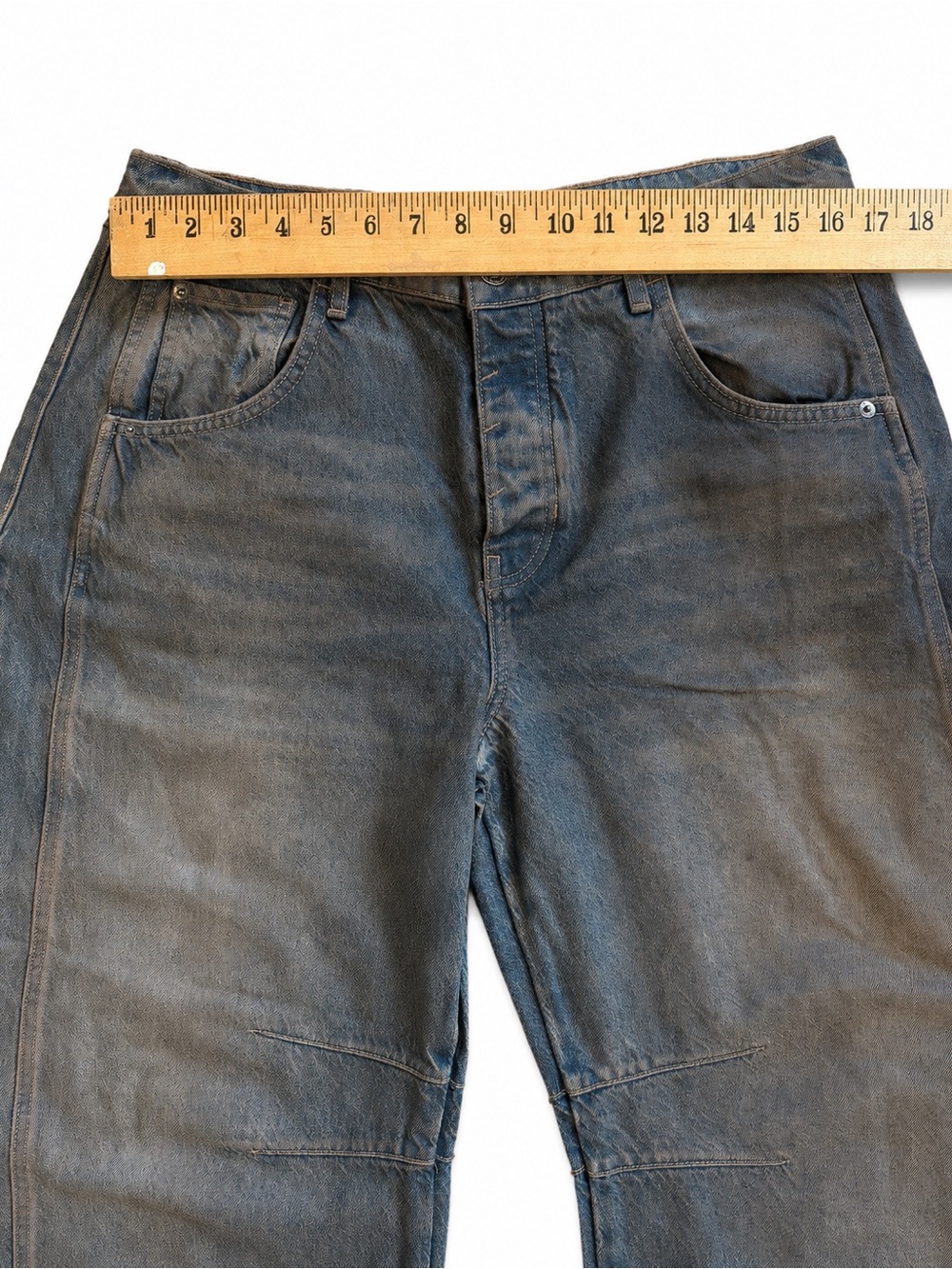 We the Free People 31 Good Luck Barrel Lost Desert Blue Brown Distress NWOT $128 - Picture 11 of 12